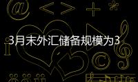 3月末外汇储备规模为31839亿美元